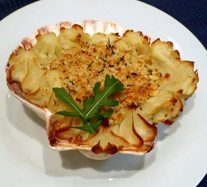 Repas de Noël Coquilles Saint-Jacques