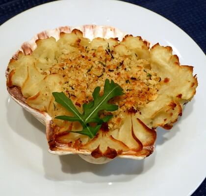 Repas de Noël Coquilles Saint-Jacques