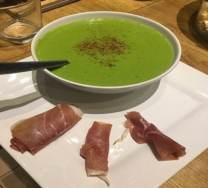 Velouté de petits pois spécial Thermomix