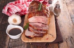un rôti de porc