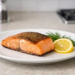 Recette saumon au four facile et savoureux, parfaitement cuit et garni d'herbes fraîches et de citron.