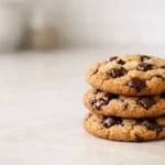 Délicieux cookies Mie Caline faits maison, empilés et prêts à déguster. Recette facile et rapide.