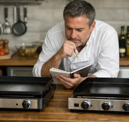 "Avis plancha électrique vs gaz : comparaison experte de deux modèles de planchas"