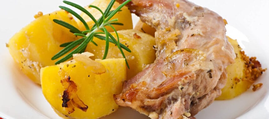 Pommes boulangères longuement confites au four